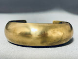 Very Rare Authentic Vintage Native American Navajo Orville Tsinnie Brass Bracelet-Nativo Arts