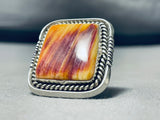 Important Vintage Native American Navajo Ben Begaye (d) Shell Sterling Silver Ring-Nativo Arts