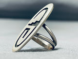 Unique Vintage Native American Hopi Sterling Silver Swirl Ring Old-Nativo Arts