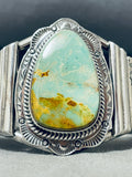 Exceptional Native American Navajo Royston Turquoise Sterling Silver Bracelet Signed-Nativo Arts
