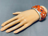 The Best Important Vintage Native American Navajo Adakai Turquoise Sterling Silver Bracelet-Nativo Arts