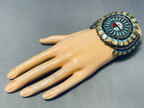 One Of The Best Ever Vintage Native American Zuni Inlay Turquoise Sterling Silver Bracelet-Nativo Arts