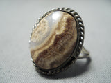 Fantastic Vintage Navajo Native American Jasper Sterling Silver Ring-Nativo Arts