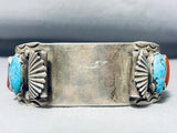 One Of The Most Important Vintage Native American Zuni Sterling Silver Watch Bracelet-Nativo Arts
