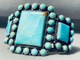 One Of The Best Vintage Native American Navajo Satellite Turquoise Sterling Silver Bracelet-Nativo Arts