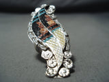 Superior Zuni Turquoise Sterling Silver Ring Native American-Nativo Arts