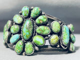 The Best Vintage Native American Navajo Damale Turquoise Sterling Silver Cluster Bracelet-Nativo Arts