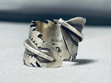 Amazing Adjustable Vintage Native American Navajo Sterling Silver Ring-Nativo Arts
