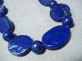 Expressive Navajo Lapis Necklace Native American-Nativo Arts