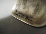 The Biggest Heaviest Vintage Native American Navajo Sterling Silver Bill Bracelet Old-Nativo Arts