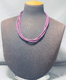 Native American Tubule Ends Sugilite Sterling Silver Heishi Necklace-Nativo Arts