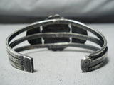 Museum Vintage Native American Navajo Early #8 Turquoise Sterling Silver Bracelet-Nativo Arts