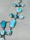 Important Federico Jimenez Turquoise Sterling Silver Tier Necklace-Nativo Arts