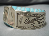 Amazing Vintage Navajo Turquoise Sterling Silver Native American Bracelet-Nativo Arts