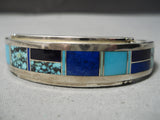 Important Donny Douglas Vintage Native American Navajo Turquoise Sterling Silver Bracelet-Nativo Arts
