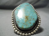 Important Huge Men's Navajo Sterling Silver Native American Ring-Nativo Arts