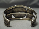 Museum Vintage Native American Navajo Bisbee Turquoise Sterling Silver Bracelet Old-Nativo Arts