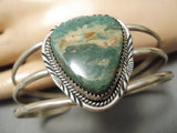 Striking Vintage Native American Navajo Royston Turquoise Sterling Silver Bracelet-Nativo Arts