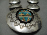 Amazing Vintage Navajo Turquoise Sterling Silver Native American Necklace-Nativo Arts