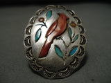 Marvelous Vintage Zuni Native American Sterling Silver Turquoise Ring-Nativo Arts