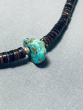 Incredible Vintage Native American Navajo Royston Turquoise Sterling Silver Choker Necklace-Nativo Arts