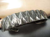 Very Early Ingot Silver Native American Navajo Snake Bracelet-Nativo Arts