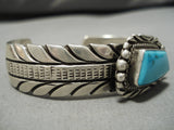Quality Harry Martinez Vintage Native American Navajo Sterling Silver Turquoise Bracelet Old-Nativo Arts