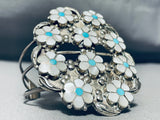 The Best Daisy Turquoise Vintage Native American Zuni Sterling Silver Bracelet-Nativo Arts