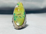 Stunning Vintage Native American Navajo Royston Turquoise Sterling Silver Colossal Ring-Nativo Arts