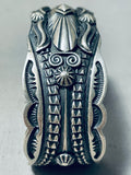 Very Important Vintage Native American Navajo Del Gordan Sterling Silver Concho Bracelet-Nativo Arts