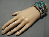 Native American One Of The Best Tommy Jackson Turquoise Sterling Silver Bracelet-Nativo Arts