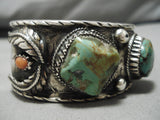Quality Vintage Native American Navajo Royston Turquoise Sterling Silver Bracelet Cuff-Nativo Arts