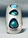 Marvelous Vintage Native American Navajo Royston Turquoise Sterling Silver Ring-Nativo Arts