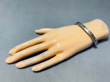 Fascinating Vintage Native American Navajo Sterling Silver & 14k Gold Bracelet Signed-Nativo Arts