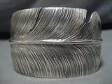 Important Feather Master Native American Navajo Sterling Silver Ben Begaye Bracelet-Nativo Arts