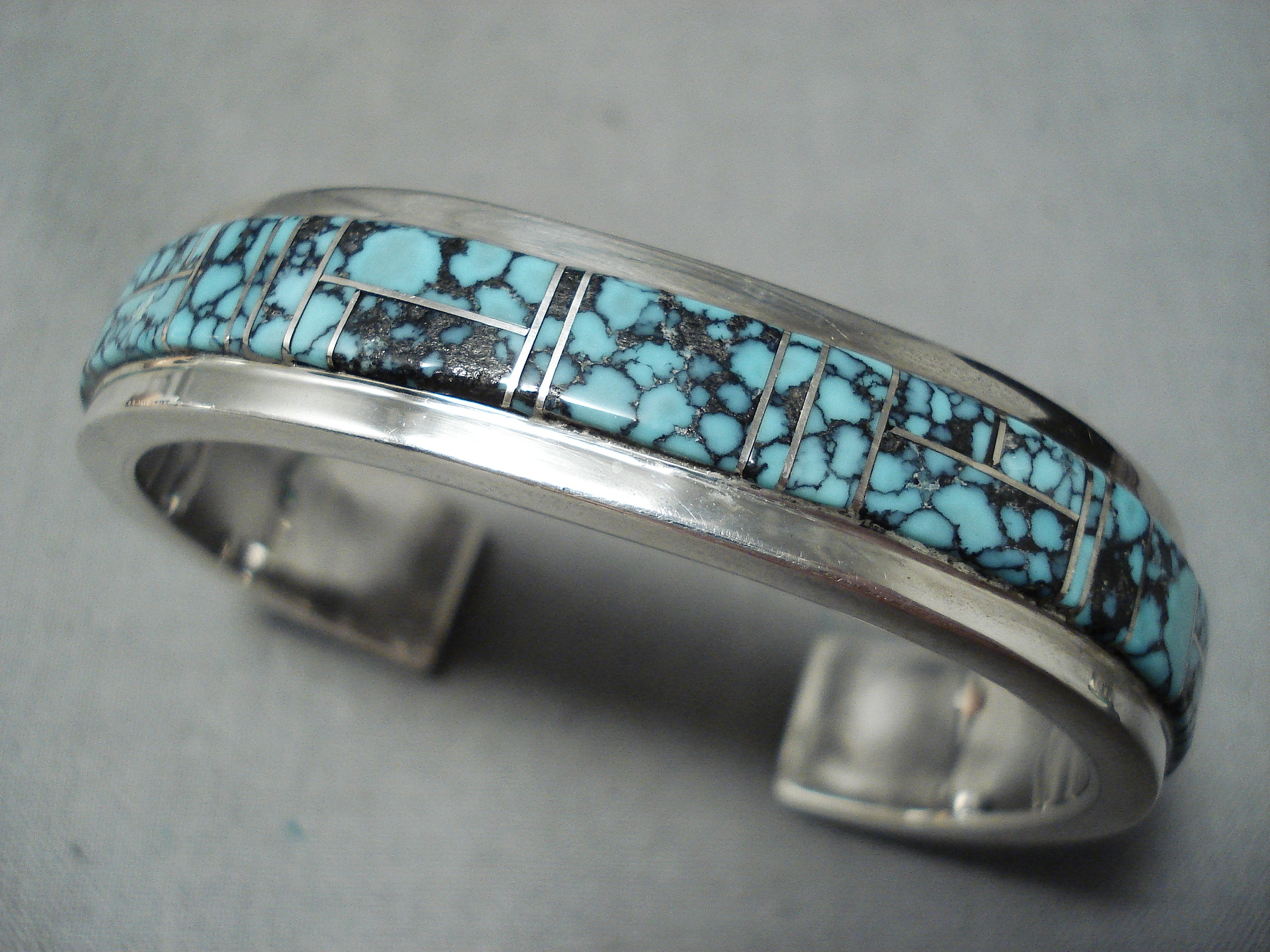 Pat Chee Important Vintage Native American Navajo Spider Turquoise