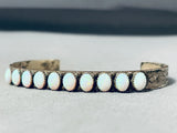 Marvelous Vintage Native American Zuni Synth Opals Sterling Silver Harlan Coonsis Bracelet-Nativo Arts