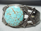 Museum Crossed Arrows Vintage Native American Navajo Turquoise Sterling Silver Bracelet-Nativo Arts