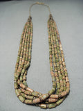 Native American Important Vintage Santo Domingo Turquoise Heishi Necklace-Nativo Arts