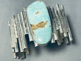 Most Unique Native American Navajo #8 Turquoise Staggered Sterling Silver Bracelet-Nativo Arts