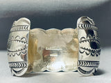 Wolfpack Native American Navajo Sterling Silver Highly Detailed Bracelet Cuff-Nativo Arts