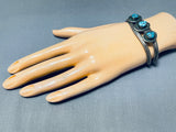 Marvelous Vintage Native American Navajo Sleeping Beauty Turquoise Sterling Silver Bracelet-Nativo Arts