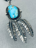 One Of Most Unique Ever Vintage Native American Navajo Choker Turquoise Sterling Silver Necklace-Nativo Arts