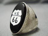 Important Vintage Navajo Highway 66 Sterling Silver Native American Ring-Nativo Arts