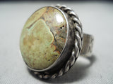 Magnificent Vintage Native American Navajo Royston Turquoise Sterling Silver Ring-Nativo Arts