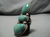 Superb Vintage Navajo Royston Turquoise Sterling Silver Native American Ring-Nativo Arts