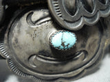 Authentic Vintage Native American Navajo Harry Morgan Turquoise Sterling Silver Concho Belt-Nativo Arts