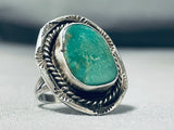 Older Vintage Native American Navajo Royston Turquoise Sterling Silver Ring-Nativo Arts