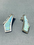 Important Vintage Native American Navajo Pete Sierra Opal Sterling Silver Necklace-Nativo Arts