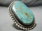 Important Huge Men's Navajo Sterling Silver Native American Ring-Nativo Arts